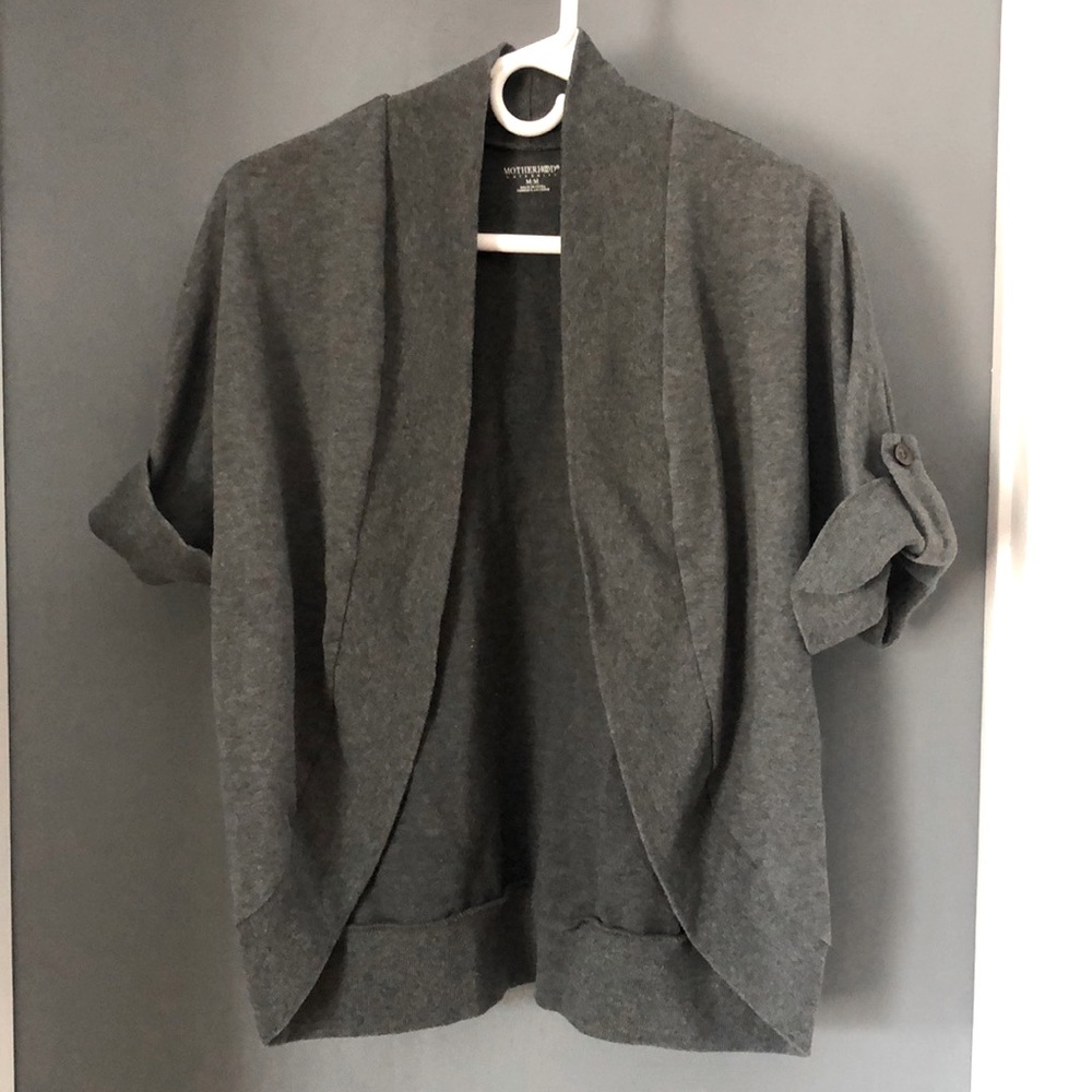 Motherhood Maternity short sleeve cardigan, size M